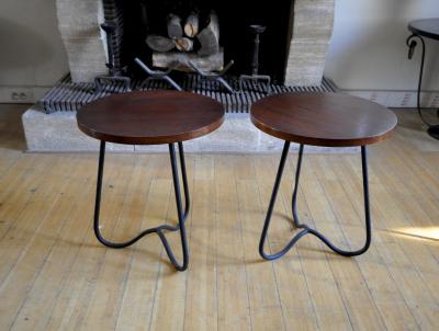 Modernist Pair of Coffee Table or Stools