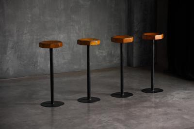 Modernist Pedestal Stool France Mid 20th Century
