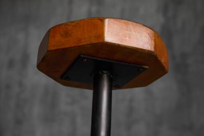 Modernist Pedestal Stool France Mid 20th Century