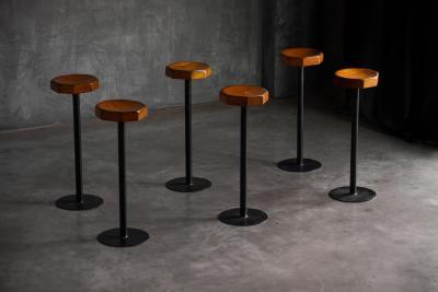 Modernist Pedestal Stool France Mid 20th Century