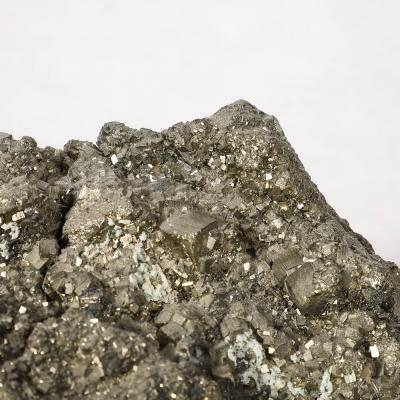 Modernist Pyrite Rock Specimen on Rectilinear Lucite Base