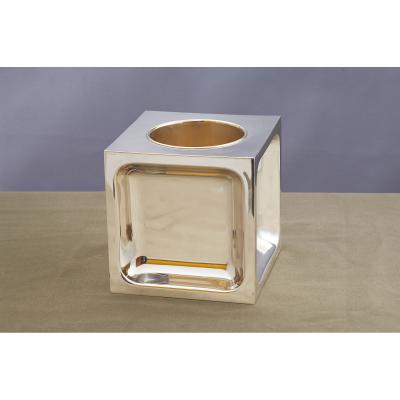 Modernist Silvered Wine Cooler Italy 1970s
