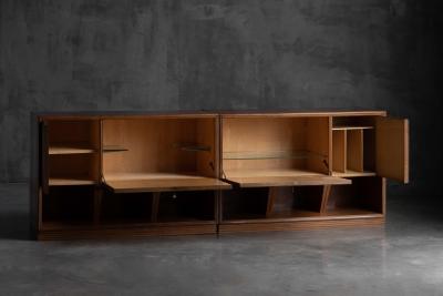 Modernist Slatted Credenza Italy 1960s