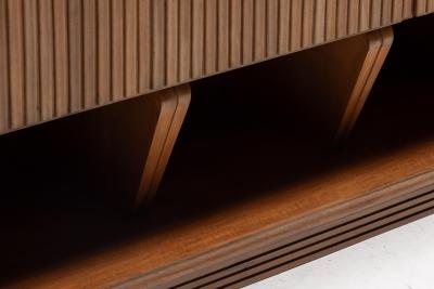 Modernist Slatted Credenza Italy 1960s