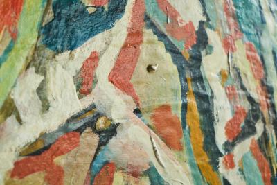 Modernist Table Scene Oil on Board 1960s