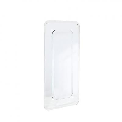 Modernist Two Tier Mirror w Rounded Beveled Edges Custom for High Style Deco