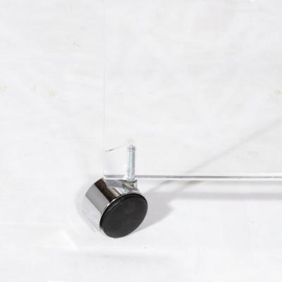 Modernist Vanity Table in Lucite Mirrored Glass