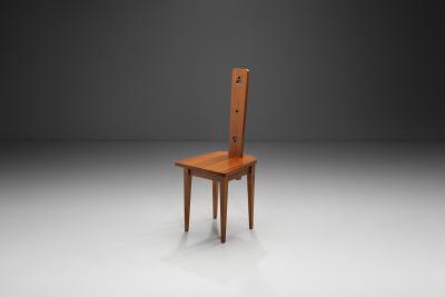 Modernist Wooden Spinning Chair Europe ca 1960s