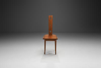 Modernist Wooden Spinning Chair Europe ca 1960s