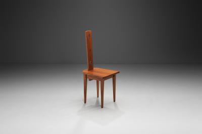 Modernist Wooden Spinning Chair Europe ca 1960s