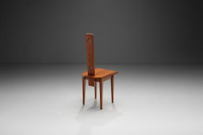 Modernist Wooden Spinning Chair Europe ca 1960s