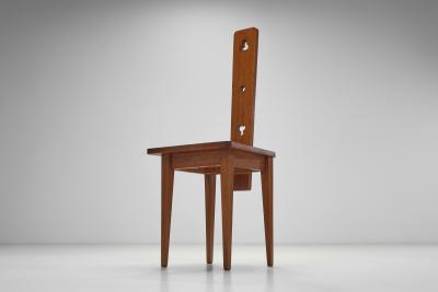 Modernist Wooden Spinning Chair Europe ca 1960s