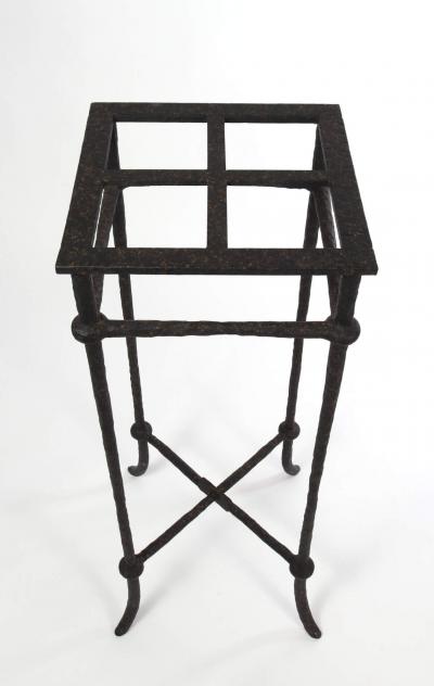 Modernist Wrought Iron Pedestal 20thc 