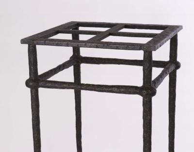 Modernist Wrought Iron Pedestal 20thc 