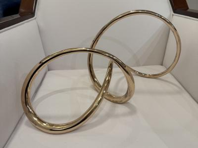 Modernist freeform sculpture in bronze 