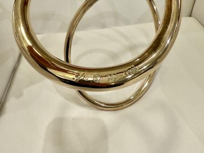 Modernist freeform sculpture in bronze 