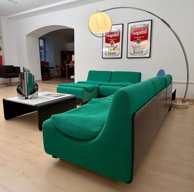 Modular Green Sofa Ensemble Orbis by Luigi Colani for COR Germany circa 1970