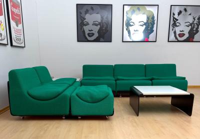 Modular Green Sofa Ensemble Orbis by Luigi Colani for COR Germany circa 1970