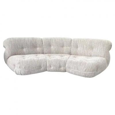 Modular Seating Set Beige Upholstery Italy