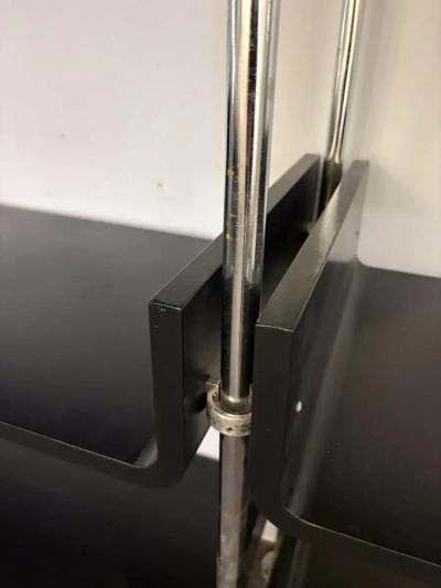 Modular Wall Unit by Michel Ducaroy Lacquered Wood and Steel France 1970s