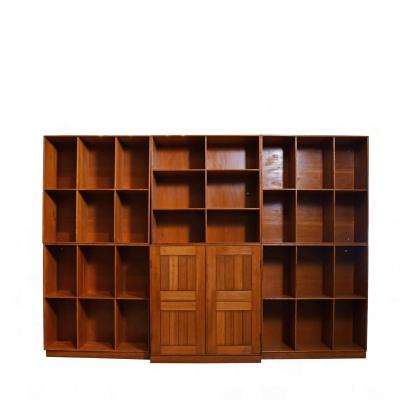 Mogens Koch MOGENS KOCH Bookcase Wall Unit Oregon Pine for Rud Rasmussen