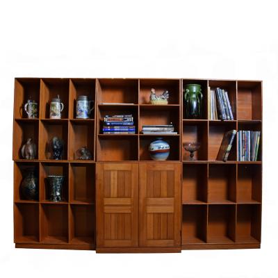 Mogens Koch MOGENS KOCH Bookcase Wall Unit Oregon Pine for Rud Rasmussen