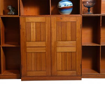 Mogens Koch MOGENS KOCH Bookcase Wall Unit Oregon Pine for Rud Rasmussen