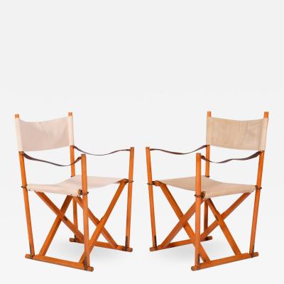 Mogens Koch Pair of Mogens Koch Mk 16 Folding Chairs