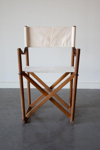 Mogens Koch Set of 4 MK16 Folding Safari Chairs by Mogens Koch for Cado Denmark