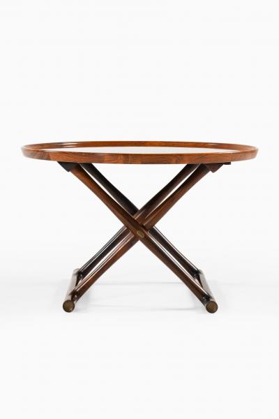 Mogens Lassen Egyptian Table in Rosewood and Brass by Mogens Lassen 1935