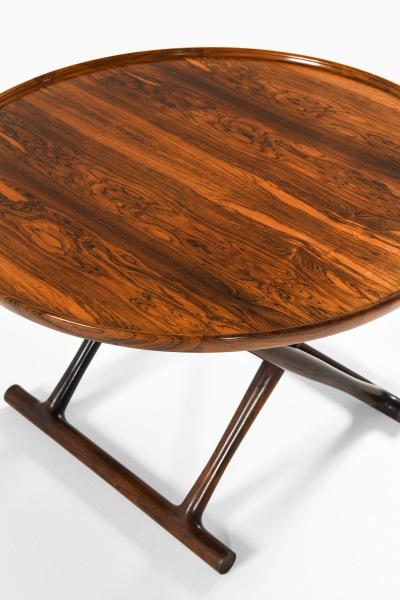 Mogens Lassen Egyptian Table in Rosewood and Brass by Mogens Lassen 1935