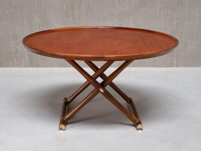 Mogens Lassen Mogens Lassen Egyptian Coffee Table Teak and Brass A J Iversen Denmark