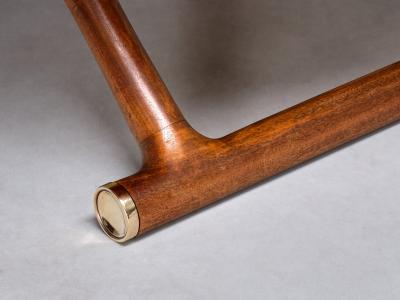 Mogens Lassen Mogens Lassen Egyptian Coffee Table Teak and Brass A J Iversen Denmark