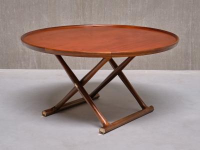 Mogens Lassen Mogens Lassen Egyptian Coffee Table Teak and Brass A J Iversen Denmark