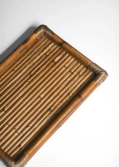 Molto Rectangular Bamboo Trays Set of 2