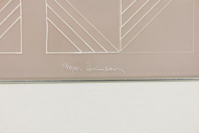 Mon Levinson American Op Art Lithograph Titled Six of Choice 