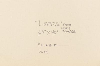 Monica Perez Monica Perez Lovers Original Acrylic Painting on Canvas 2021