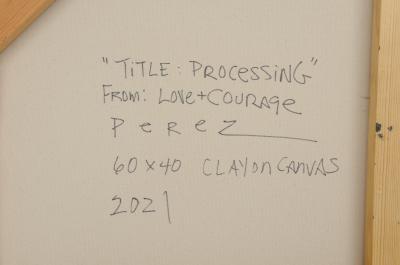 Monica Perez Monica Perez Title Processing Original Acrylic Painting on Canvas 2021