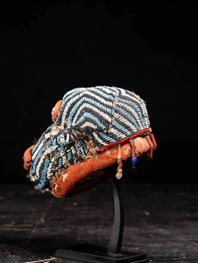 Monkey Skull from the Cameroon Grasslands covered with fabric