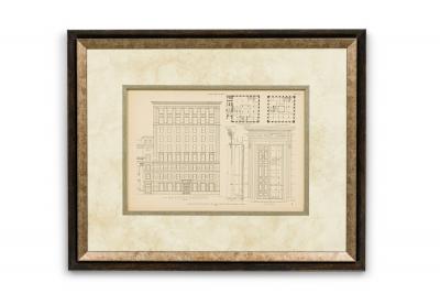 Monograph Print Titled Bank Office Building For The Royal Trust Family