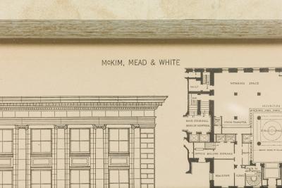 Monograph Print Titled Bank Office Building For The Royal Trust Family