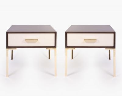 Montage Astor Nightstands In Ebony Ivory