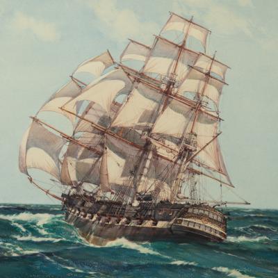 Montague Dawson Montague Dawson Wind Aft The Repulse