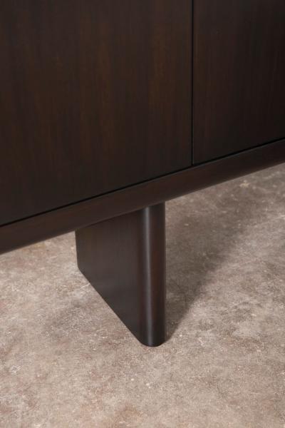 Monumental 10 Foot Custom Mid Century Modern Media Console in Solid Mahogany