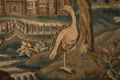 Monumental 18th Century Aubusson Verdure Tapestry