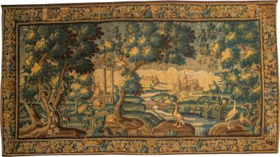 Monumental 18th Century Flemish Verdure Tapestry