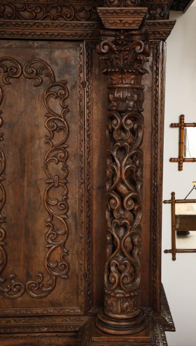 Monumental 18th Century Italian Walnut Armoire