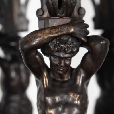 Monumental 19th Century French Bronze Chandelier