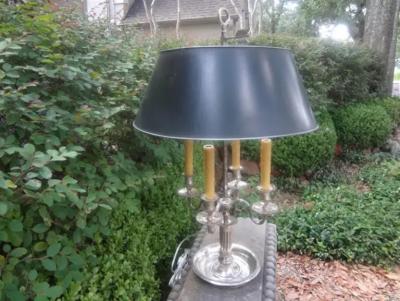 Monumental 19th Century French Louis XVI Style Bouillotte Lamp