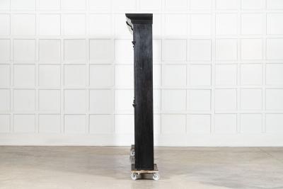 Monumental 19thC Ebonised Pine Dresser Shelving Rack
